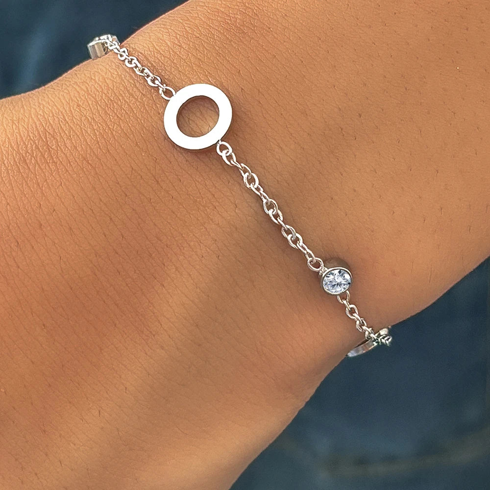 Dainty Hollow Circular Bracelet