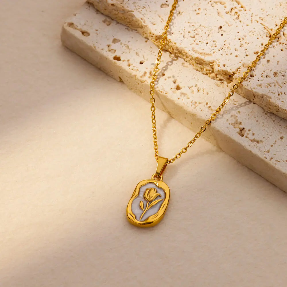 Ivory Rose Necklace