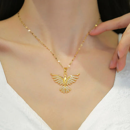 Stainless Steel Phoenix Necklace