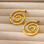 Irregular Spiral Earrings