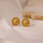 Flower Wheel Earrings