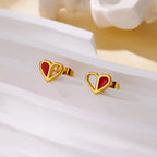 Tiny Heart Earrings