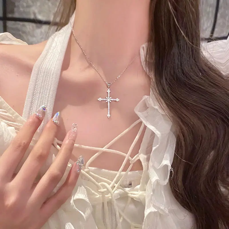 Silver Cross Necklace