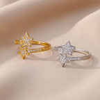 Zircon Double Star Ring
