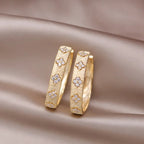 Zircon Flower Earrings