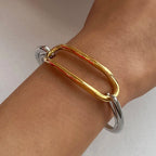 Oval Hollow Bracelet