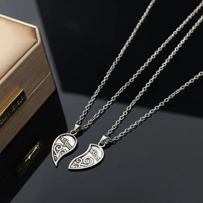 Mother-Daughter Heart Necklace