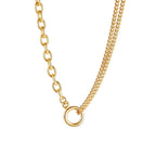 Double Chain Circle Necklace