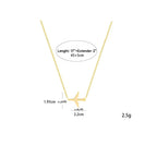 Dainty Airplane Necklace