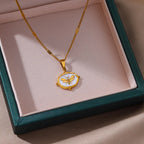 Oval Bee Necklace