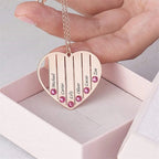 Peronalized Family Tree Birthstone Necklace
