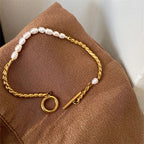 Pearl Buckle Chain Bracelet