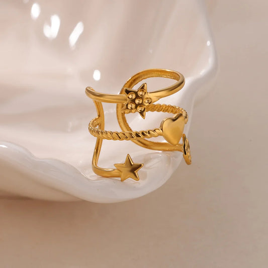 Multilayer Heart Ring