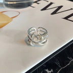 Sterling Silver Buckle Ring