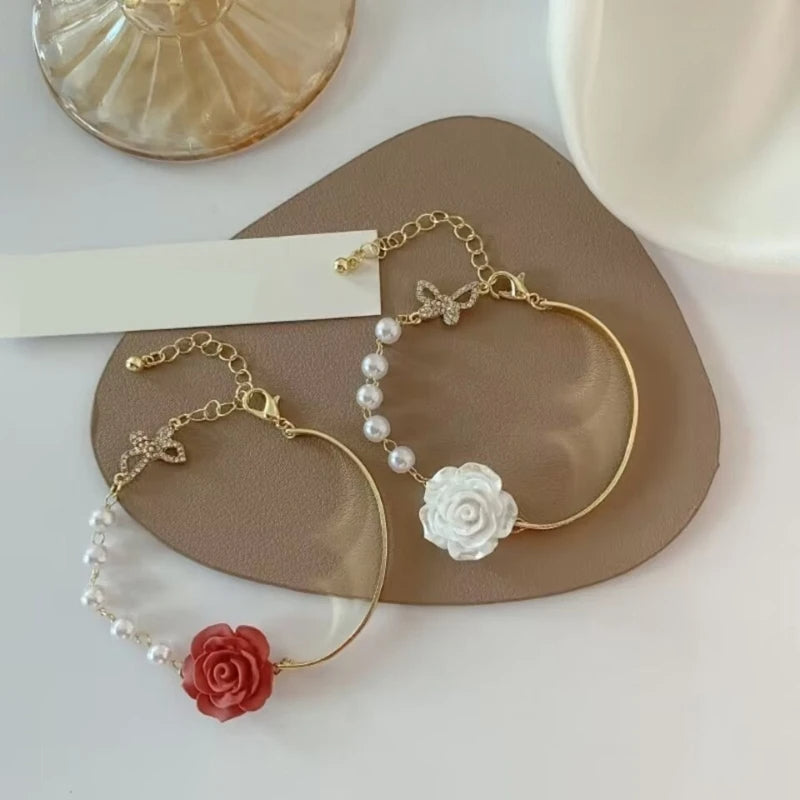 Rose Pearl Bracelet