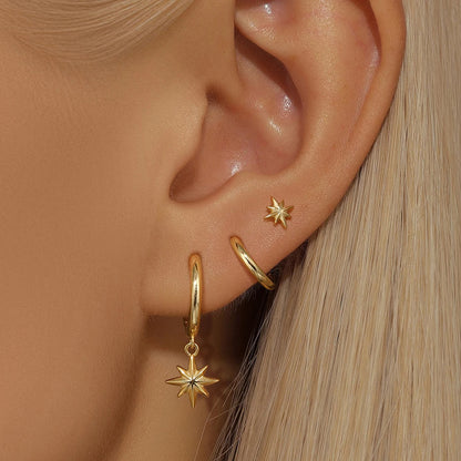 Star Drop Earrings