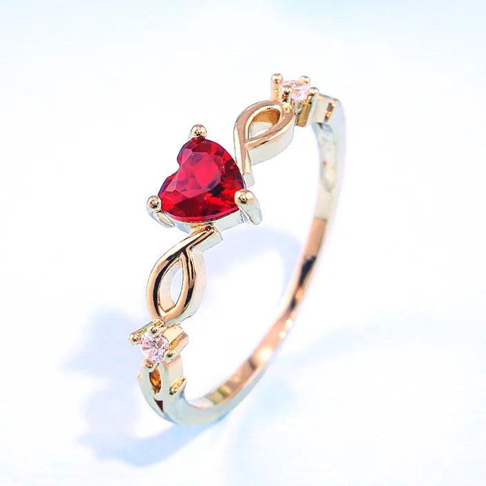 Heart Infinity Ring