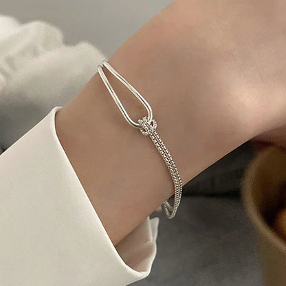 Sterling Silver Knot Bracelet