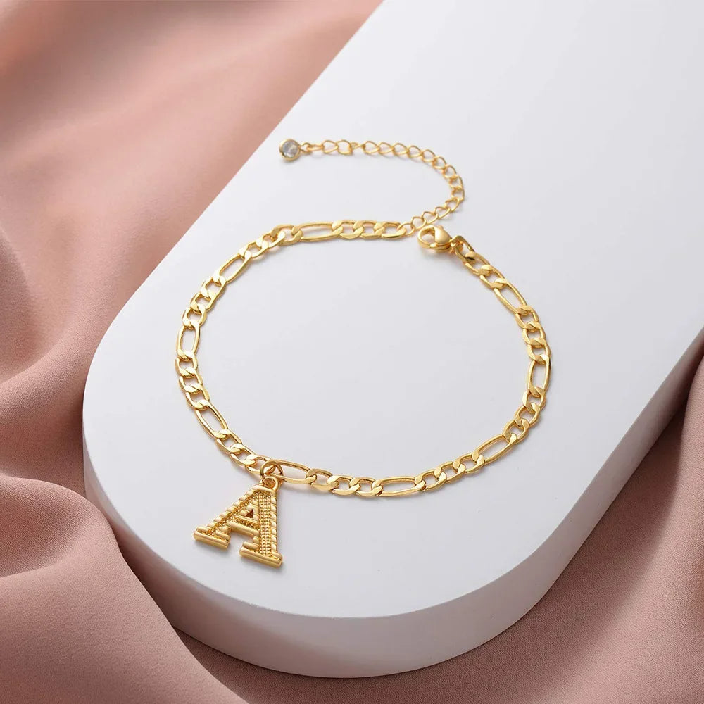 Initial Ankle Bracelet
