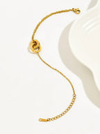 Gold Dual Ring Bracelet