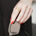 Asymmetrical Zirconia Ring