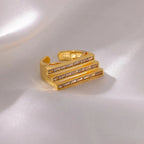 Multilayer Zircon Ring