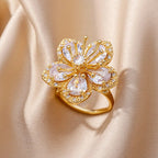 Zircon Floral Ring
