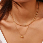 Double Layer Rice Bead Necklace