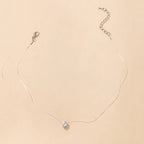 Invisible Chain Crystal Necklace