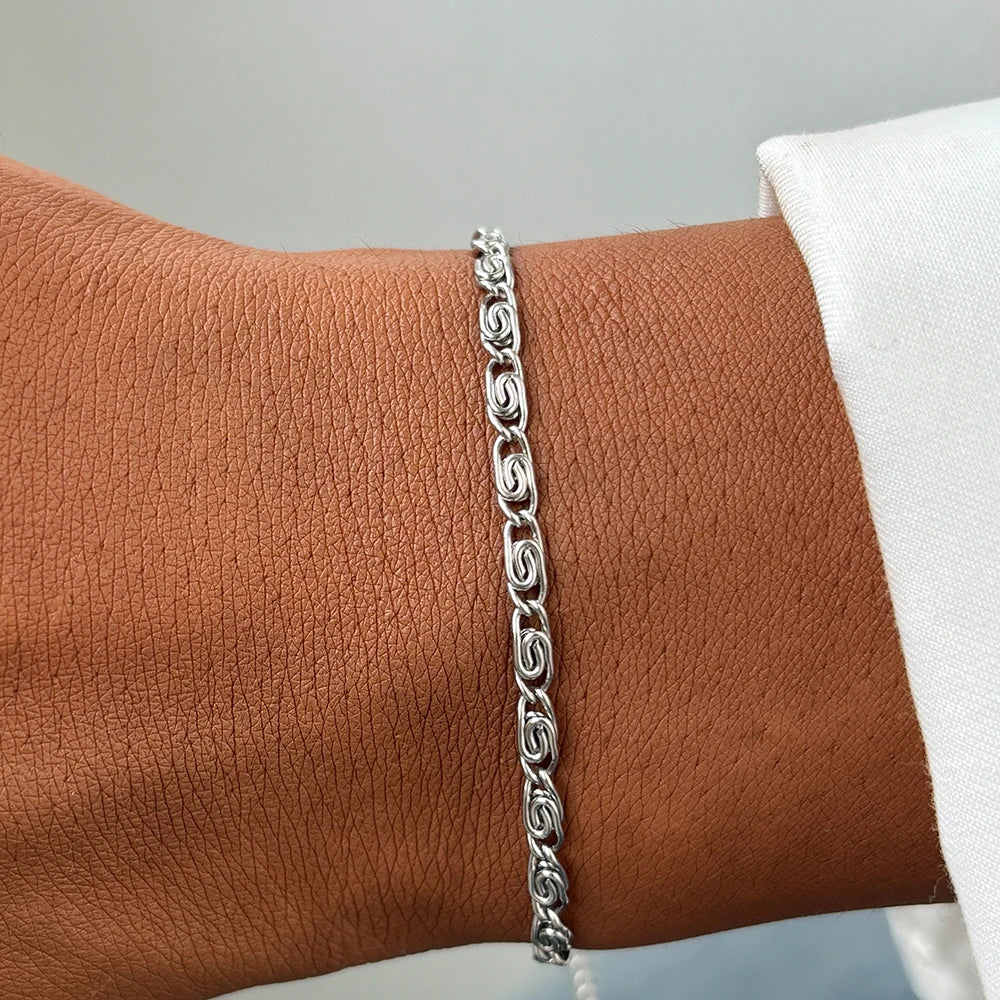 Stainless Steel Paper Clip Bracelet
