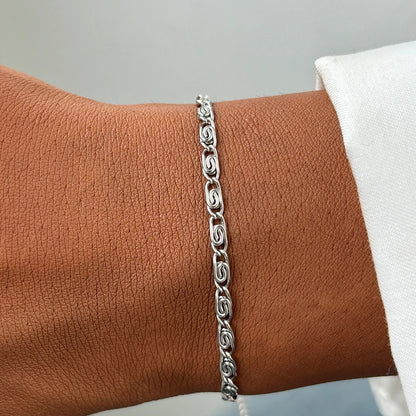 Stainless Steel Paper Clip Bracelet