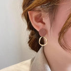 Brown Geometric Earrings