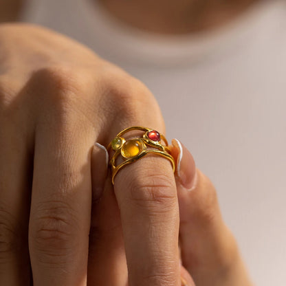 Natural Gemstone Ring