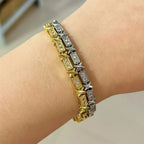 X Cross Charm Bracelet