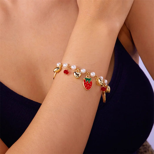 Strawberry Charm Bracelet