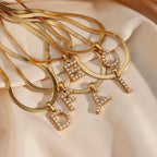 Herringbone Letter Necklace