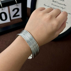 S925 7 PCS Bangle Set