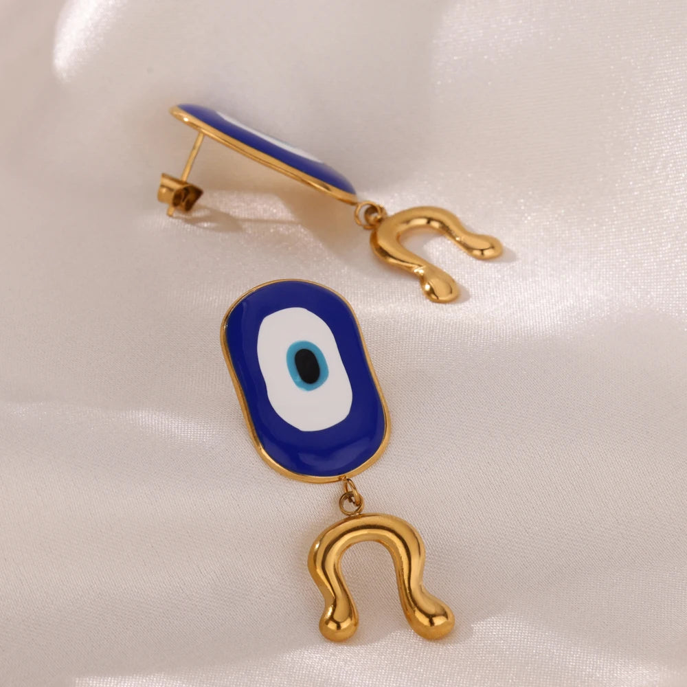 Doodle Evil Eye Earrings