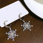 Sparkling Snowflake Earrings