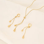 Adjustable Droplet Choker Necklace