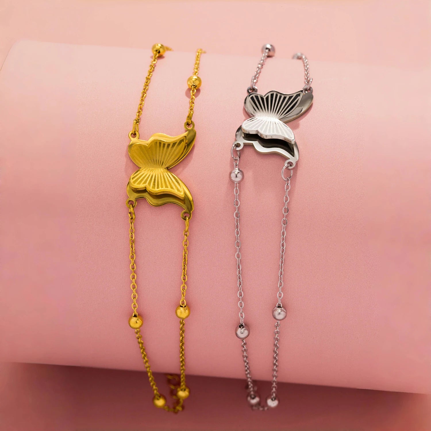 Bilayer Butterfly Bracelet