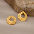 Irregular Round Earrings