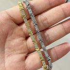 X Cross Charm Bracelet