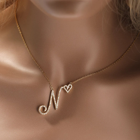 Cursive Letters Necklace