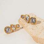 Geometric Zirconia Earrings