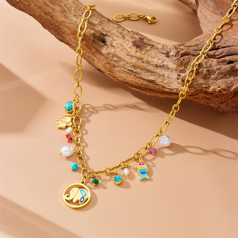 Elephant Charm Necklace