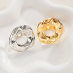 2 PCS Bold Abstract Circle Ring Set