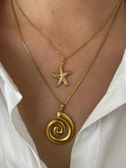 Starfish-Spiral Necklace
