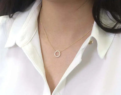 Crystal Circle Necklace