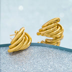 Distorted Hoop Earrings
